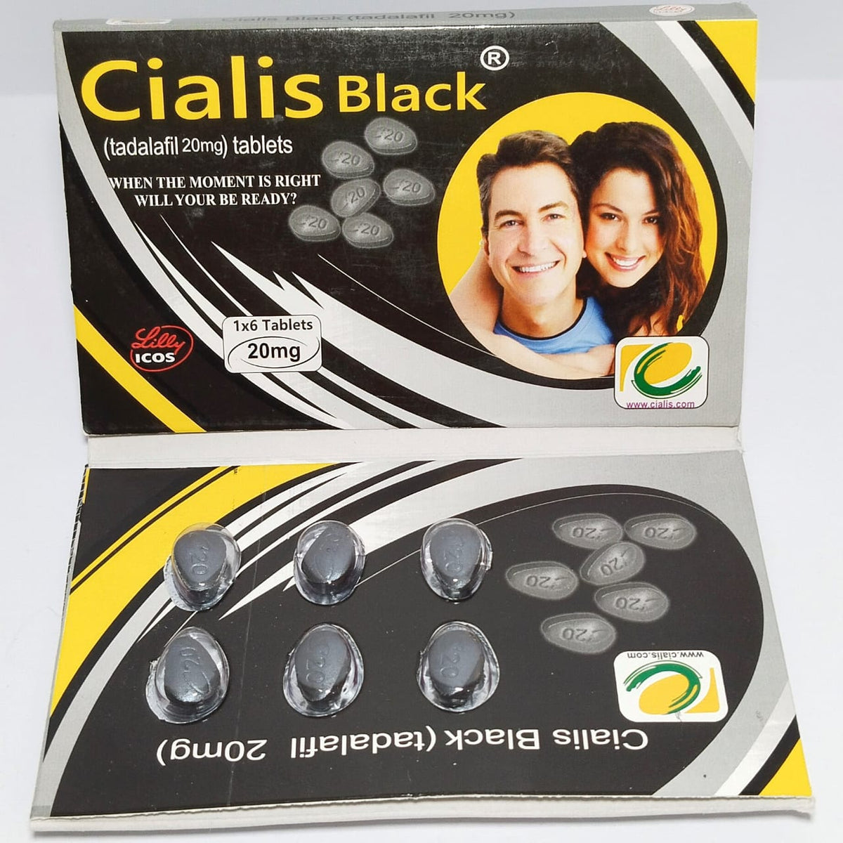 Cialis Black Tadalafil 20mg – 20mg product packaging
