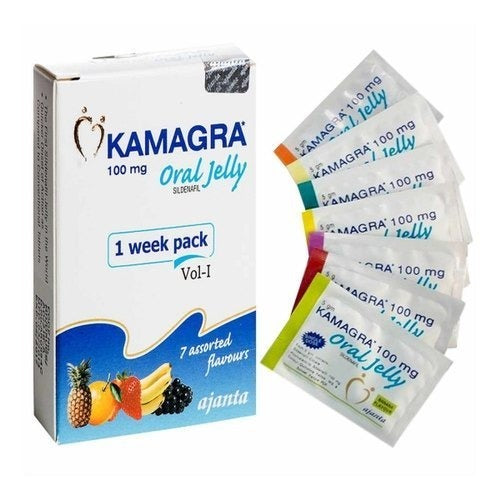 Kamagra 100mg Oral Jelly – 100mg product packaging