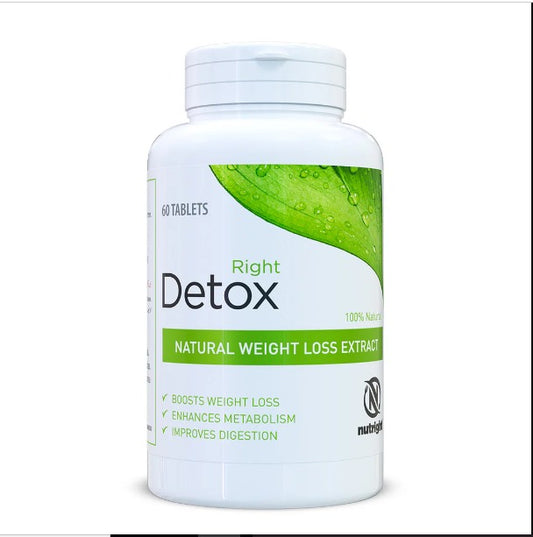 Right Detox 60 Tablets Herbal Wellness Supplement