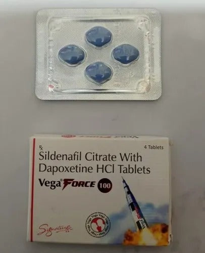 Vega Force 100 Tablets – 100mg / 60mg as labeled product packaging