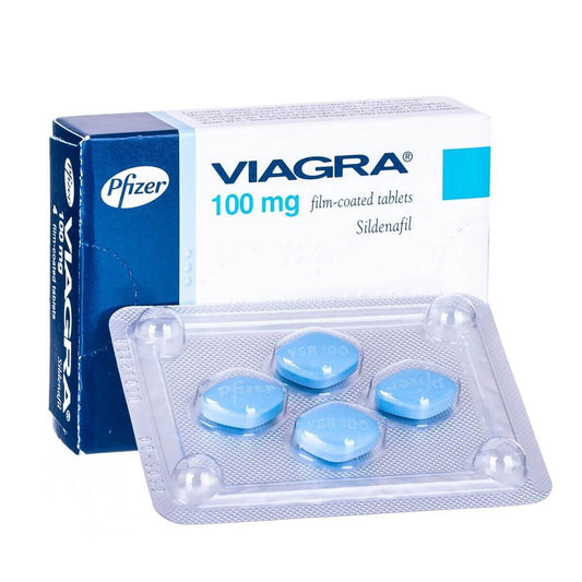 Viagra 100mg (Sildenafil) – 100mg product packaging