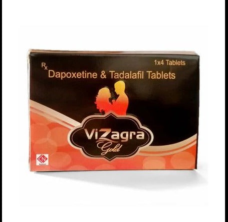 ViZagra Gold dapoxetine and tadalafil tablets packaging